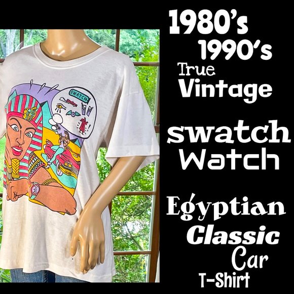 Vintage Tops - ▪️VTG▪️SWATCH▪️80s 90s Egyptian Classic Car Tee